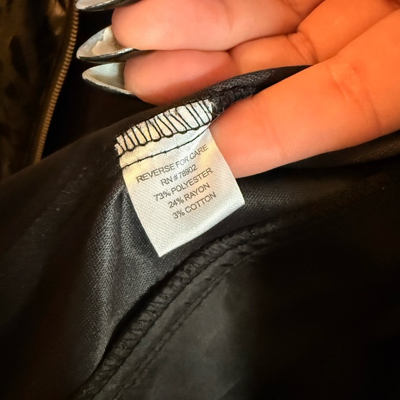 Bamboo Traders Black Leopard Print Jacket Size PL - Picture 7 of 10